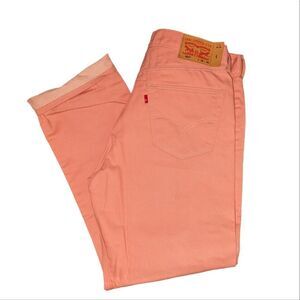 Levi's pink 501 jeans size 36x30‎